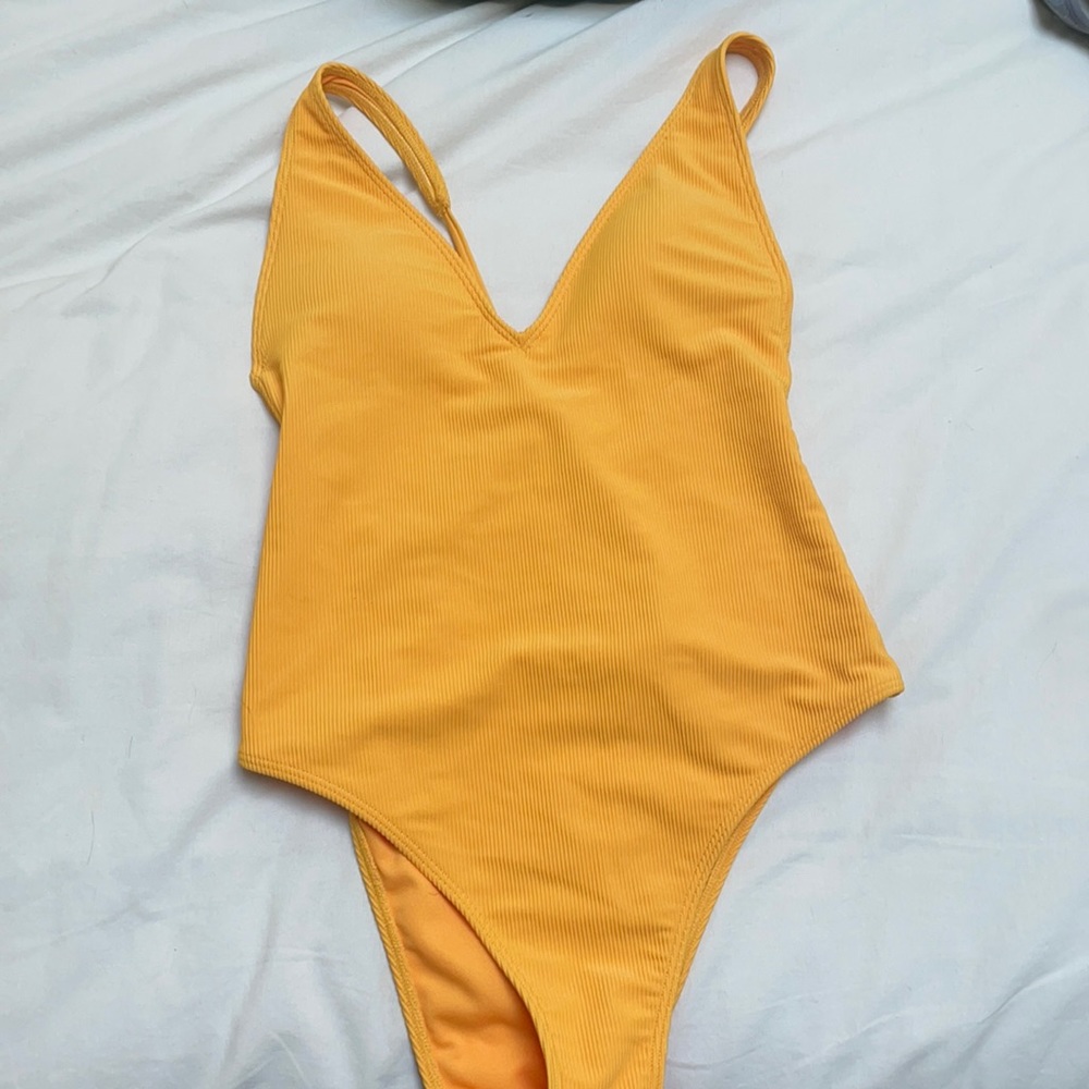 A&F Yellow One Piece Bathing Suit